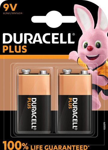 Duracell plus 9v block - plus,