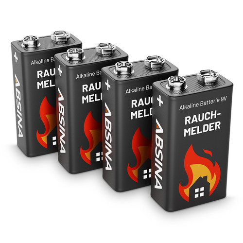 Absina feuermelder batterie - 4x,